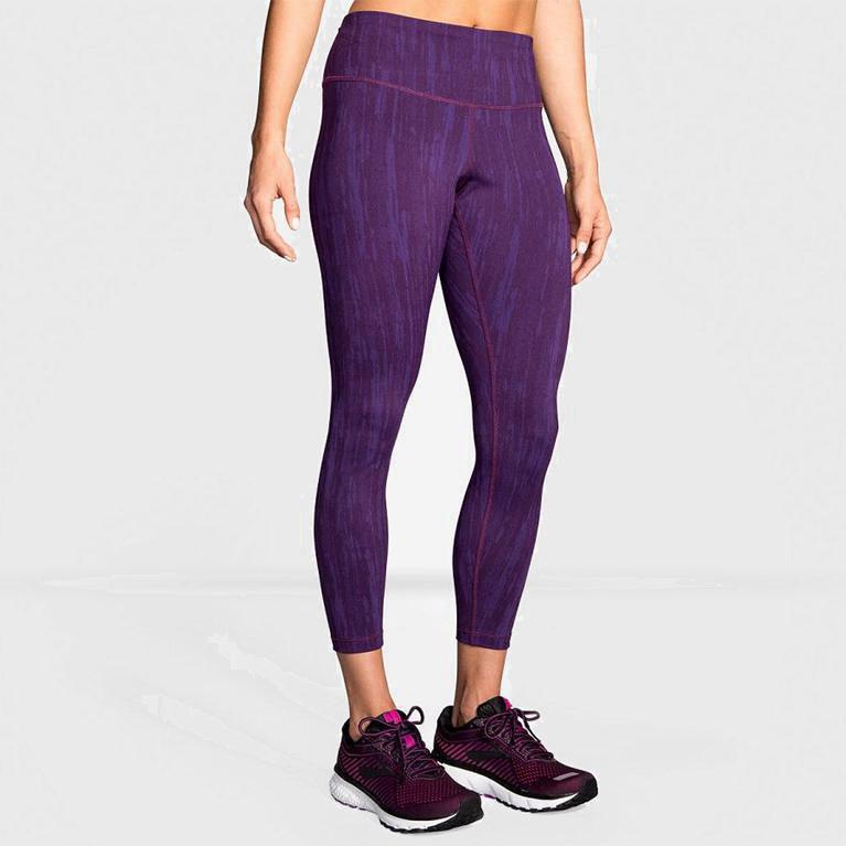 Brooks Formation Womens Running Leggings Ireland Purple (KNHL-60427)